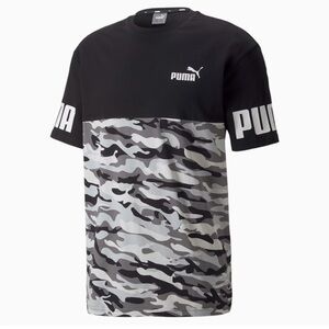 Puma Men Camo Short Sleeves Shirt Medium